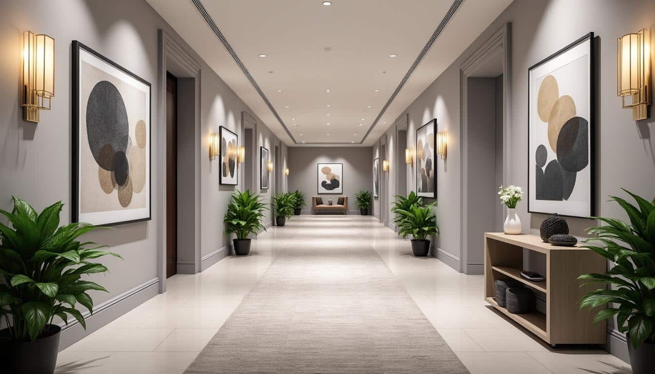 Astuces déco pour agrandir visuellement un long couloir