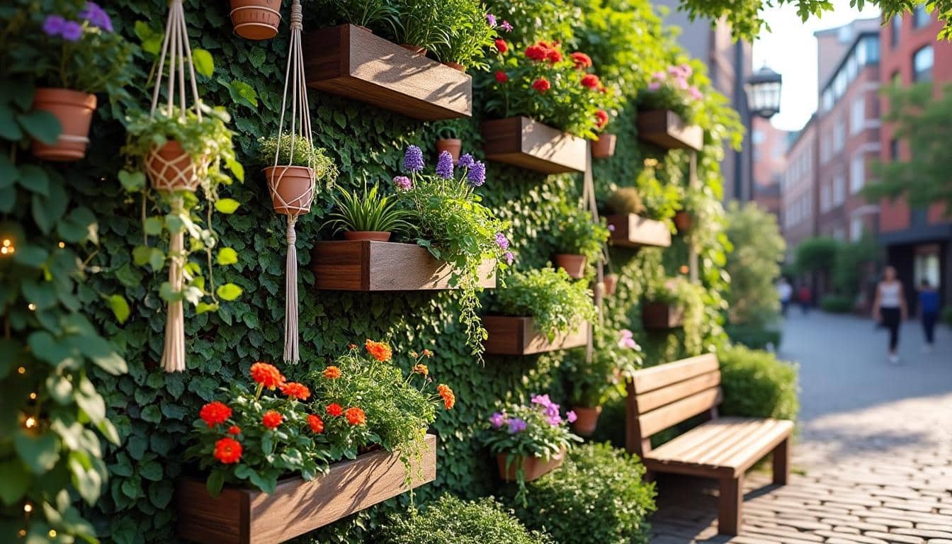 Décoration Murale Ingénieuse pour Jardin Urbain