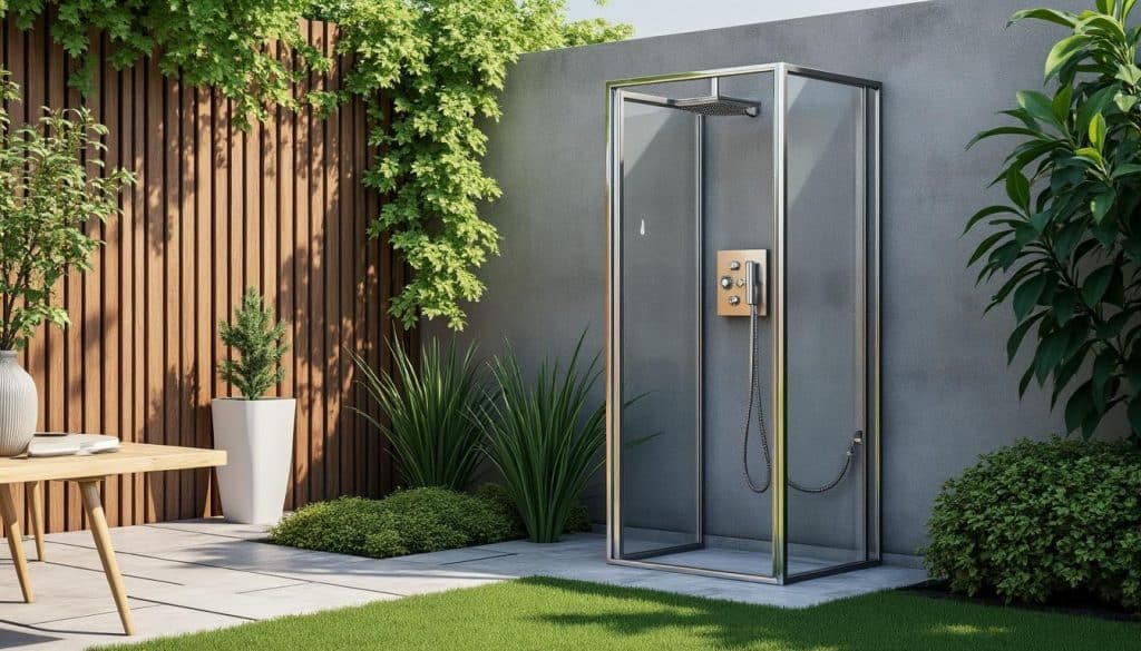 découvrez comment installer une douche extérieure facilement, sans nécessiter de raccordement complexe, pour profiter pleinement de votre jardin en toute simplicité.