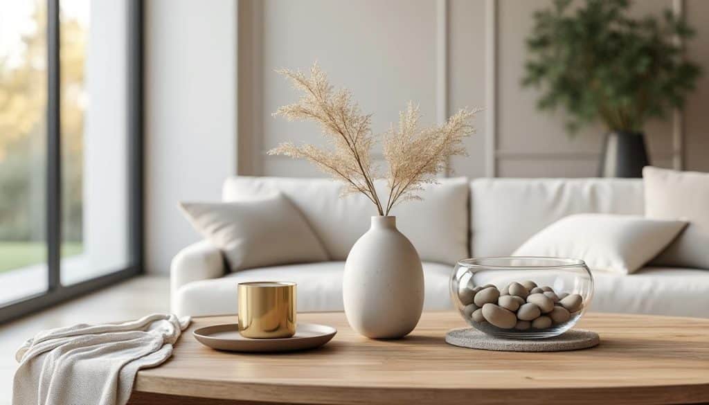 découvrez comment de petits objets soigneusement choisis peuvent transformer une décoration épurée en un espace élégant et chaleureux.