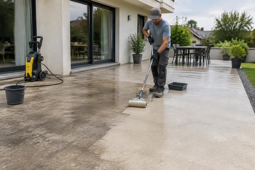 découvrez comment rénover une terrasse en béton grisé sans remplacer la dalle : nettoyage, réparation et finitions pour lui redonner tout son éclat.