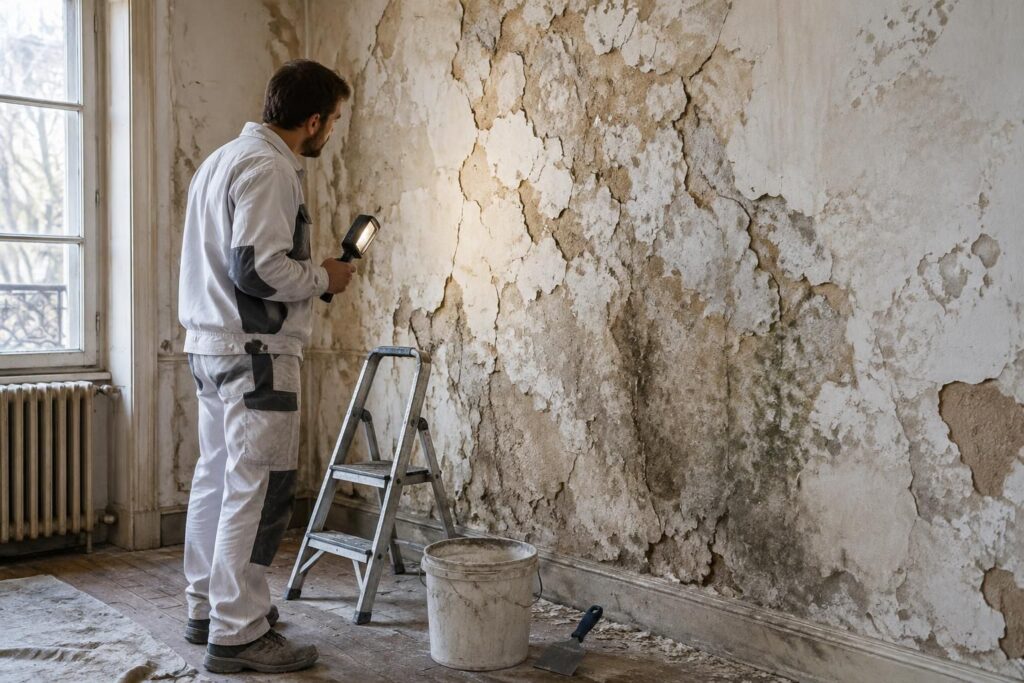 mur intérieur très abîmé : découvrez les signes qui indiquent qu’il est temps de faire appel à un peintre professionnel pour une rénovation durable.